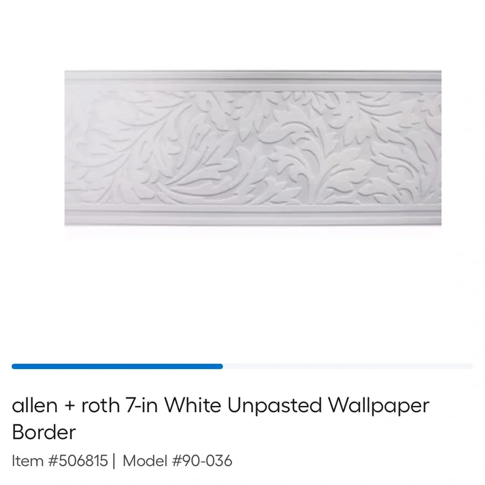 *NWT* Allen + Roth Paintable Damask Border